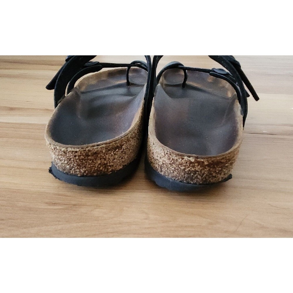 Birkenstock Mayari Birko Flor Sandals - Black Women's Sz 38 US 7 - Picture 9 of 10